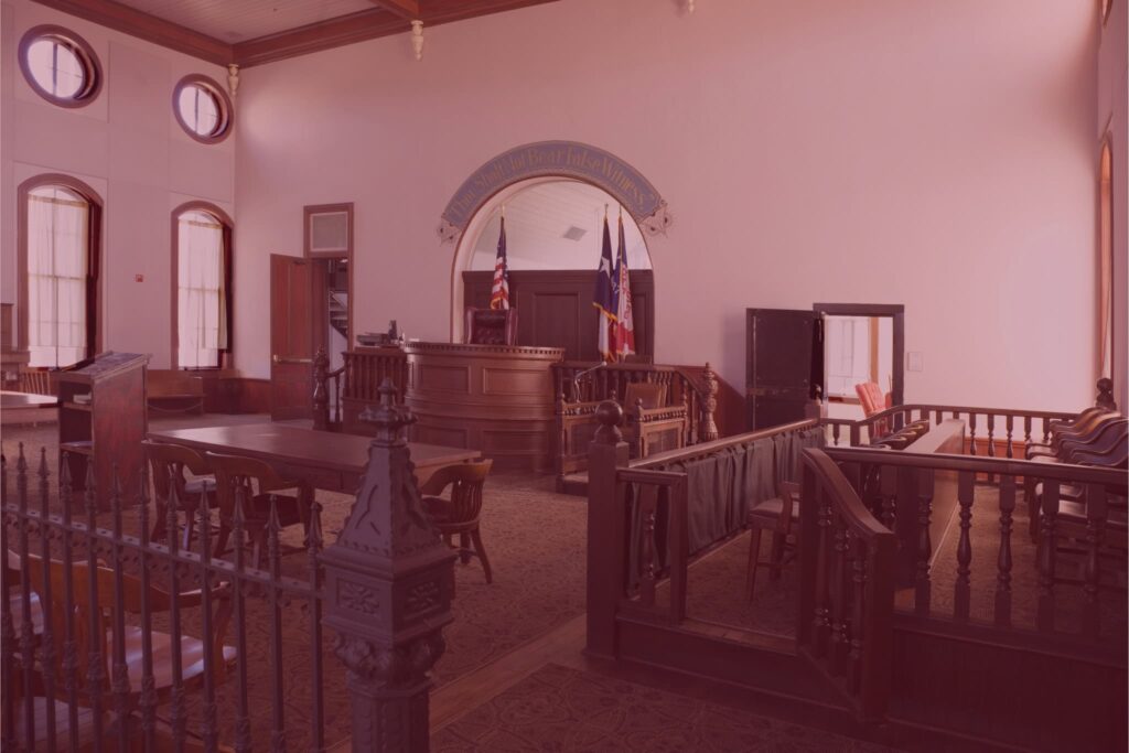 texas courtroom empty